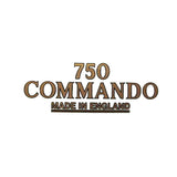 Norton 750 Commando Aufkleber (Gold)