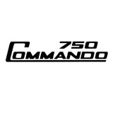 Norton Commando 750 Aufkleber Schwarz