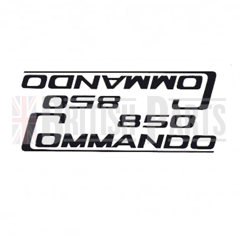 Norton Commando 850 Schwarz (Paar) Aufkleber