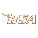 BSA Logo Gold Outline Aufkleber
