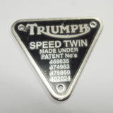 Triumph Speed Twin Patent Platte