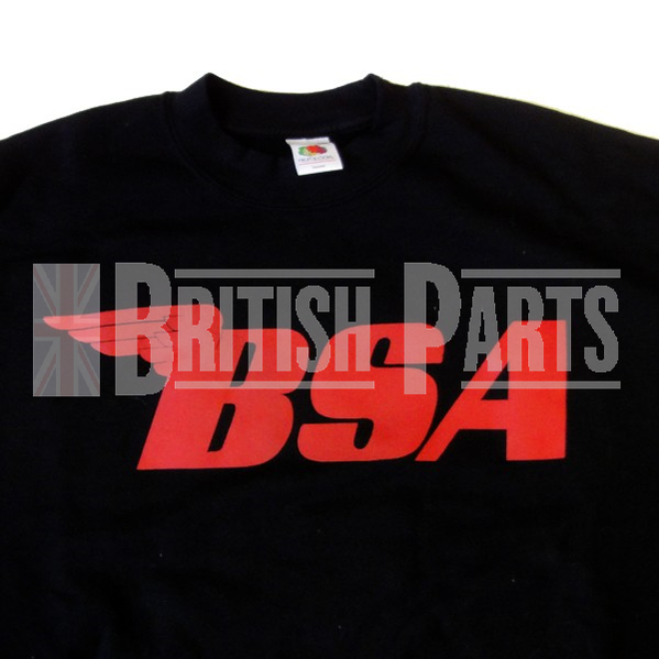 BSA Pullover Rot auf Schwarz