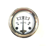 Amperemeter 1 3/4“ Blechgehäuse weiss