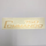 Aufkleber Commando 750 gold