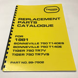 Ersatzteilbuch Triumph T140ES T140E 1981