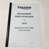 Ersatzteilbuch Triumph T140E 1979