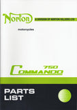 Norton Commando 750 Ersatzteilbuch