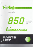 Norton Commando 850 Ersatzteilbuch