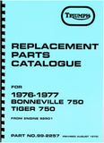 Triumph Ersatzteilbuch 1976-77