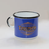 Triumph Emaille Tasse (blau)